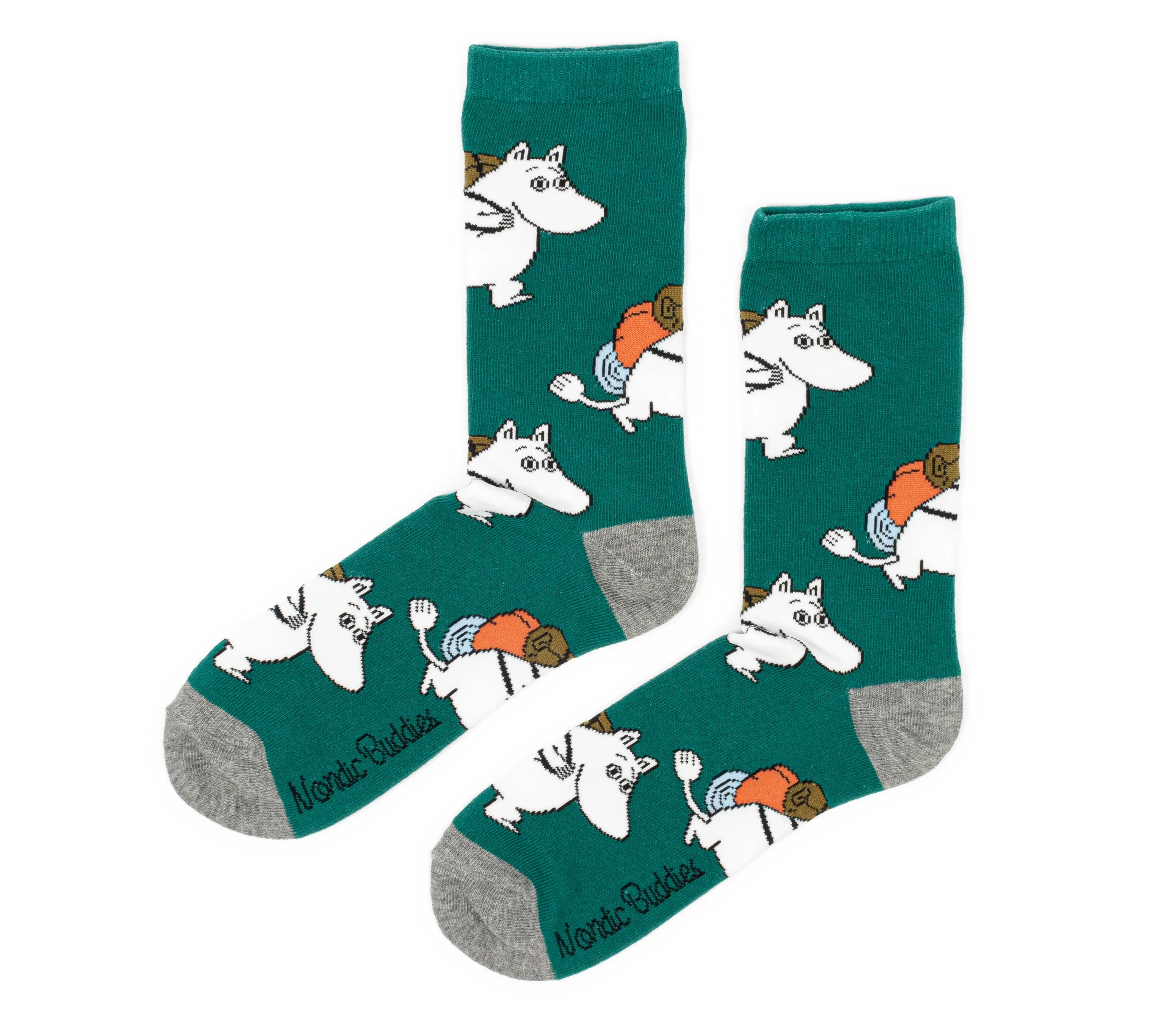 Moomintroll Adventuring Men Socks - Green