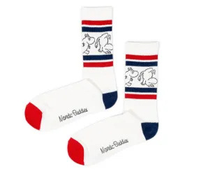 Moomintroll Retro Men Socks - White