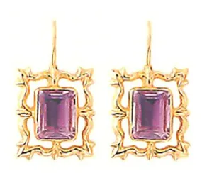 National Gallery Amethyst Earrings