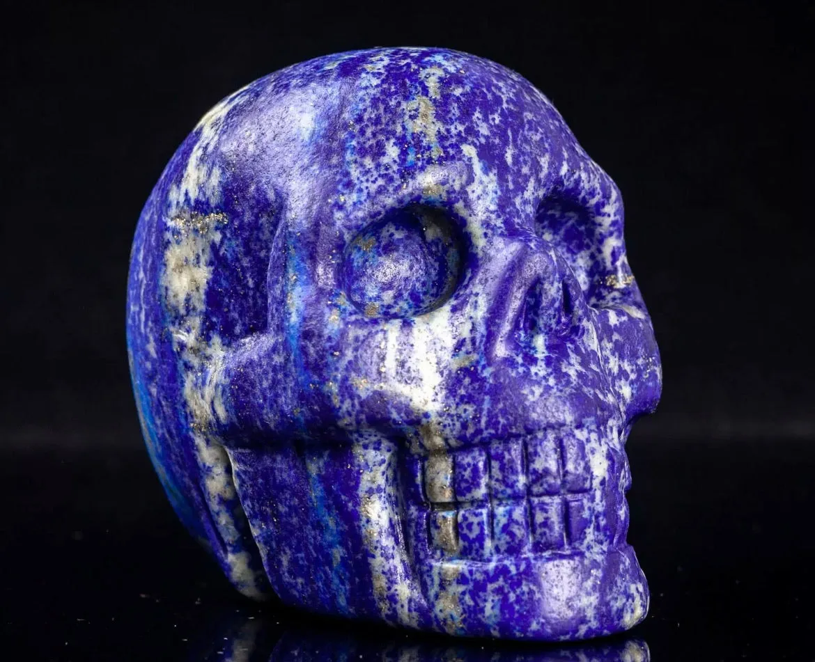 Natural Lapis Lazuli Skull