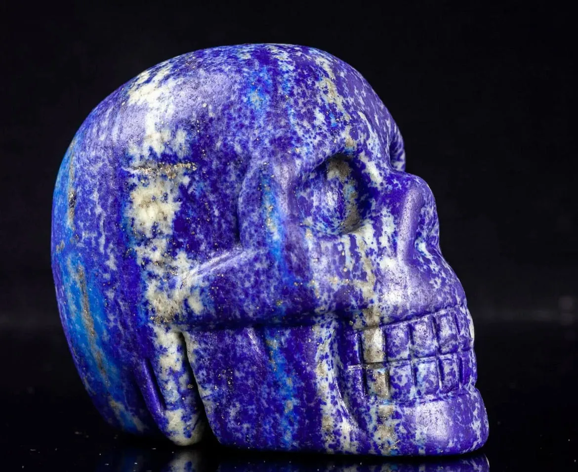 Natural Lapis Lazuli Skull