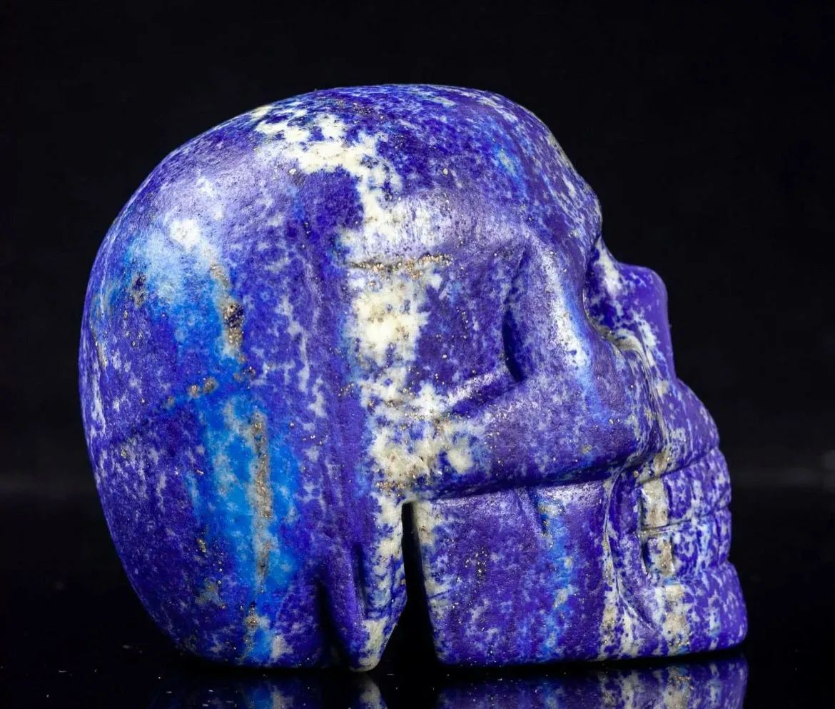 Natural Lapis Lazuli Skull