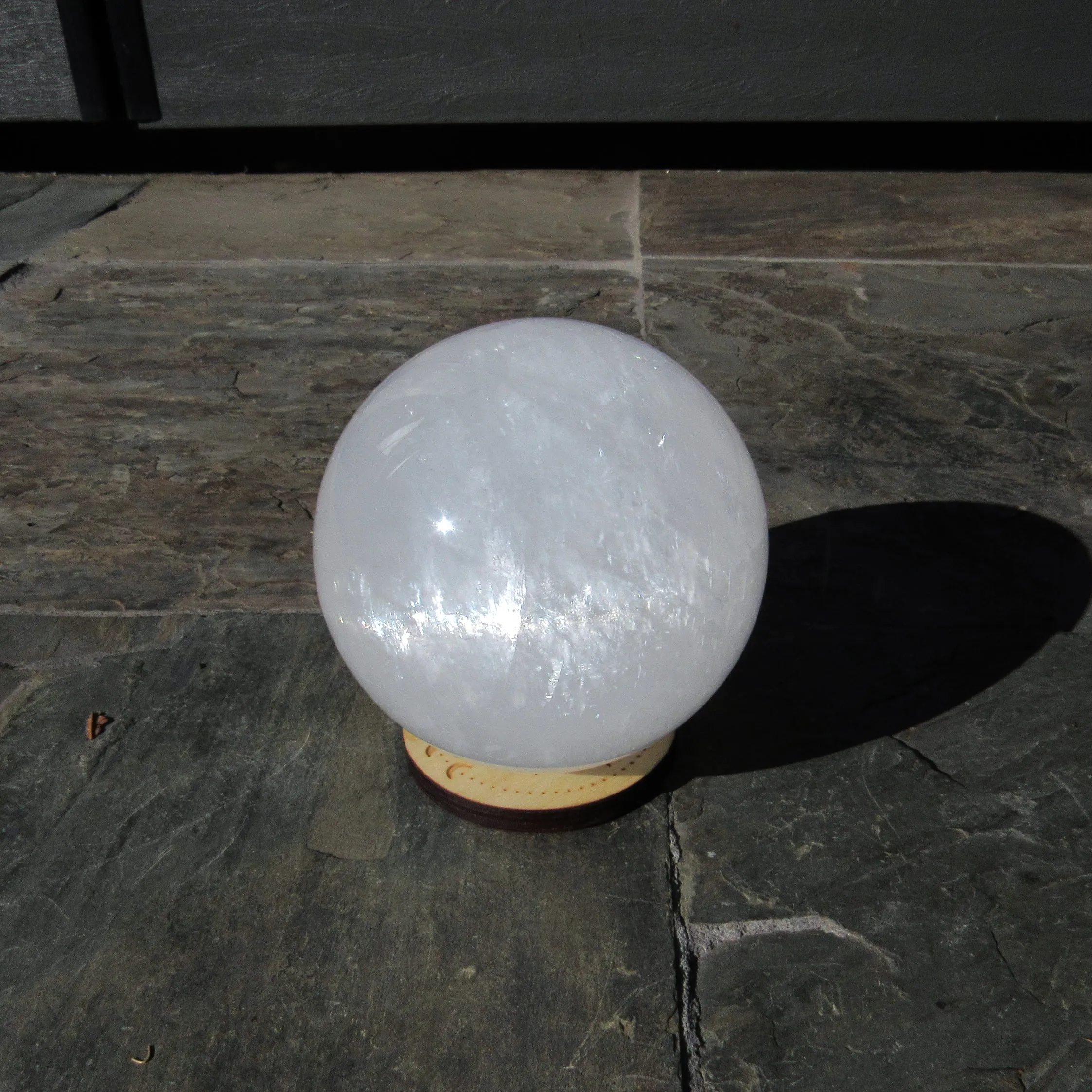 Natural Quartz gemstone Sphere