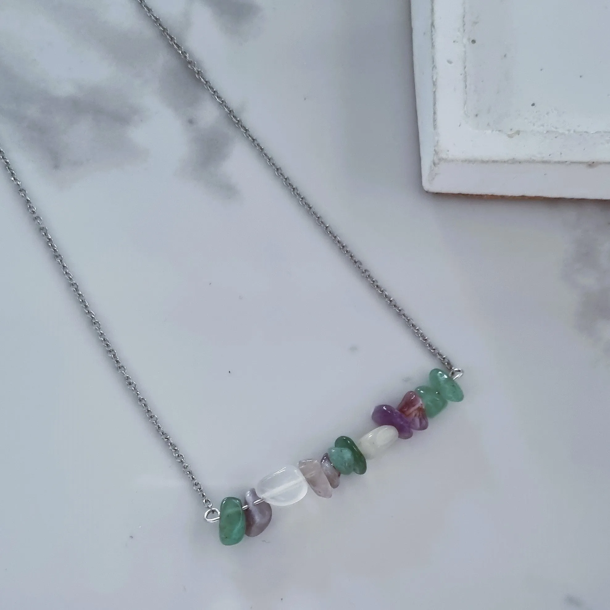 Natural stones necklace