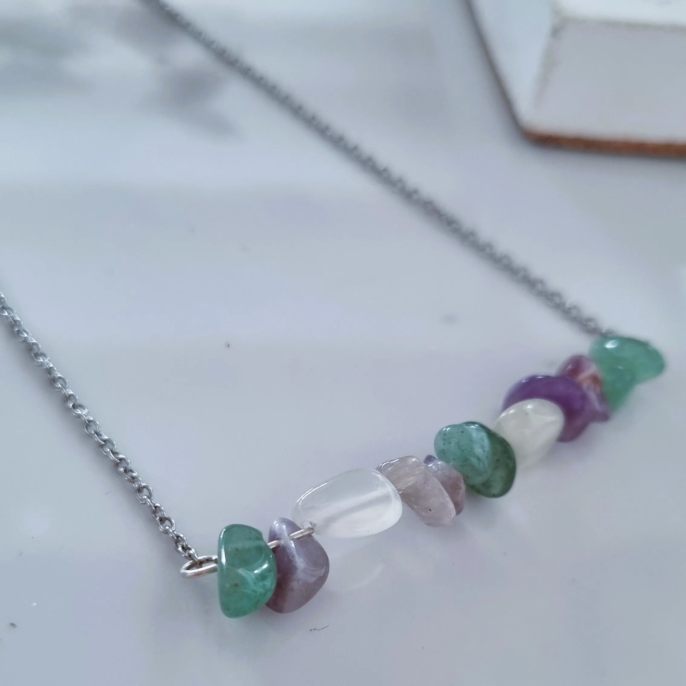 Natural stones necklace