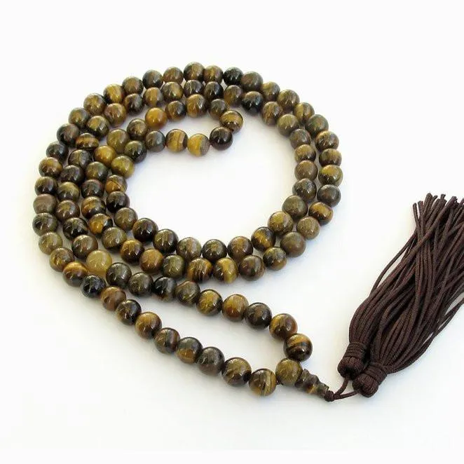 Natural Tiger Eye Mala 108