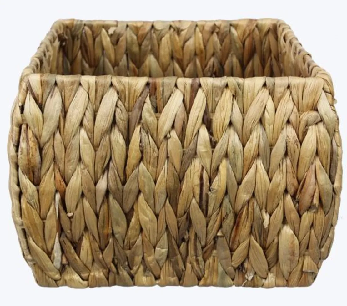 NATURAL WOVEN RECTANGLE BASKET