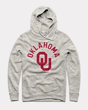 OU Block Monogram Athletic Grey Hoodie