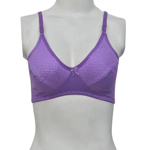 Printed Stretchable Cotton Bra For Women