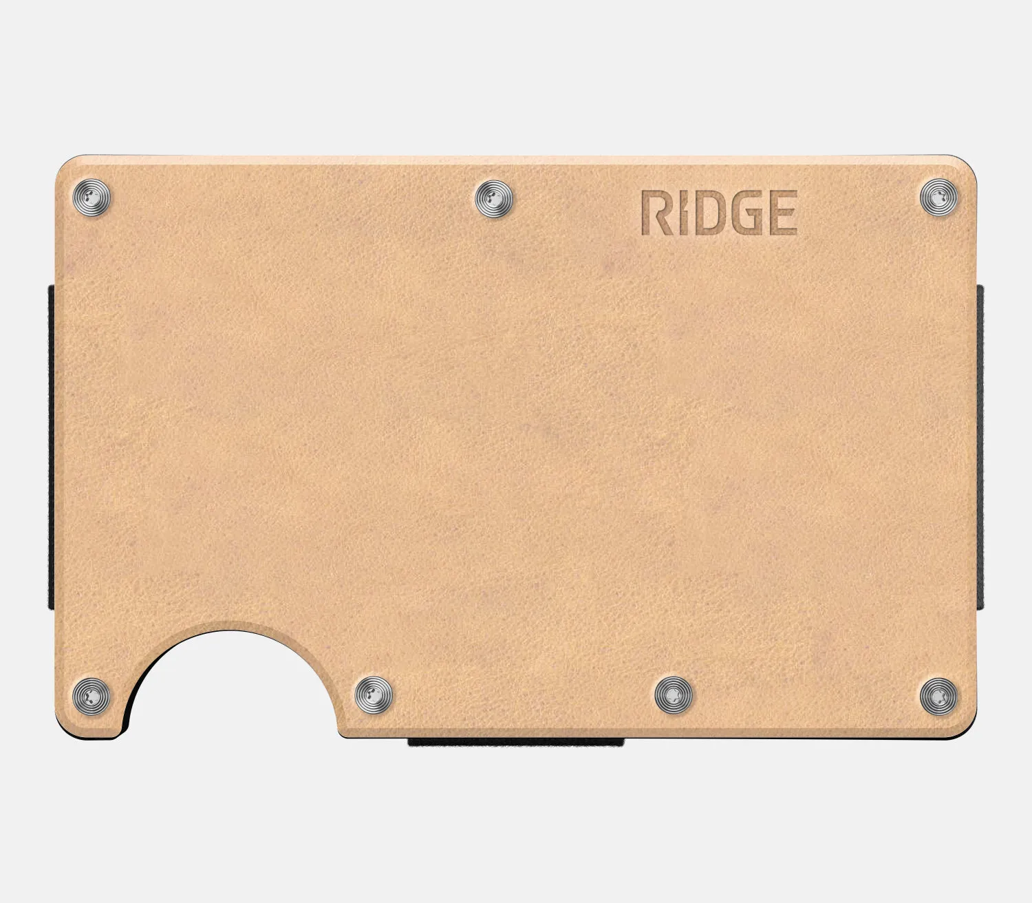 Ridge Wallet - Natural Leather