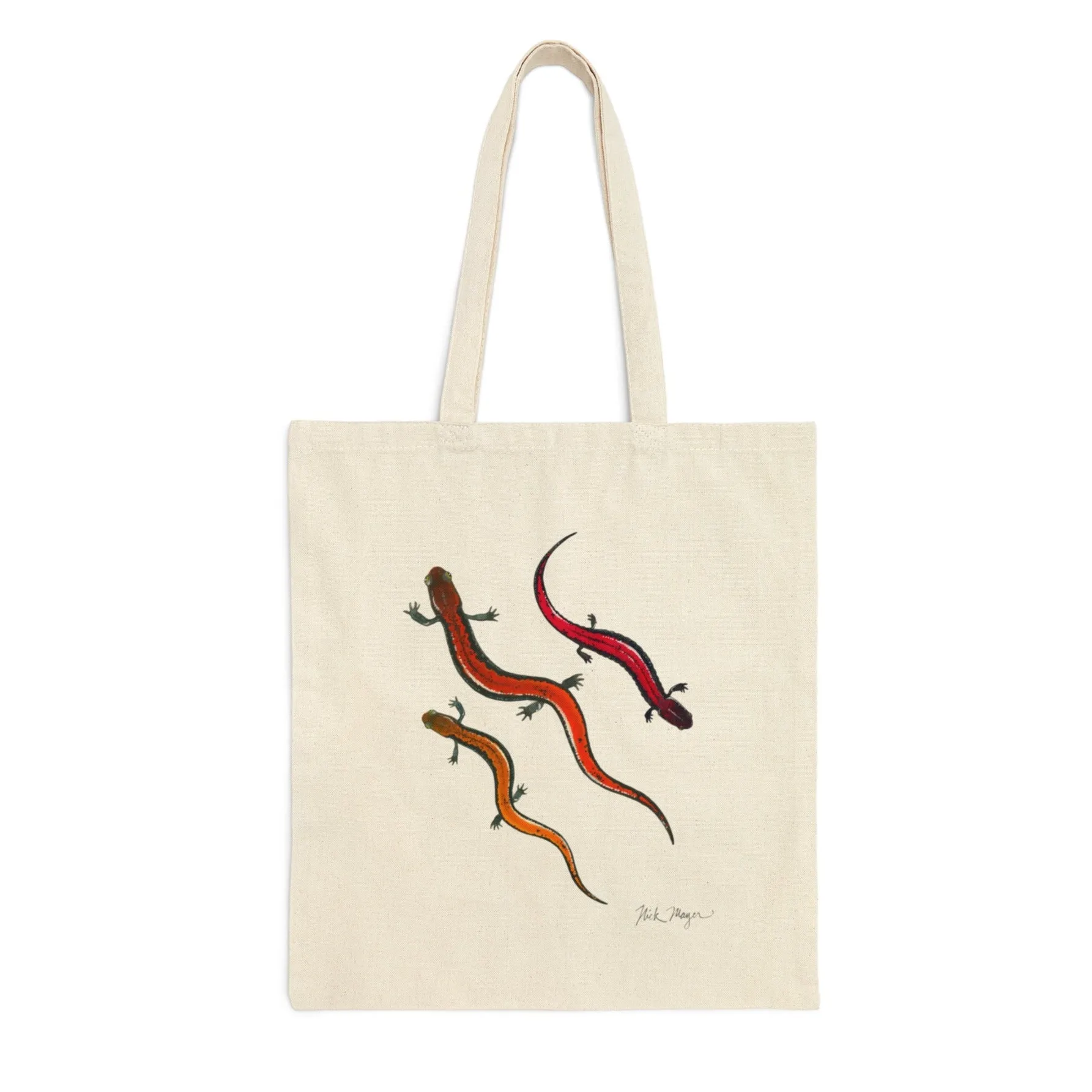 Salamanders Cotton Canvas Tote Bag