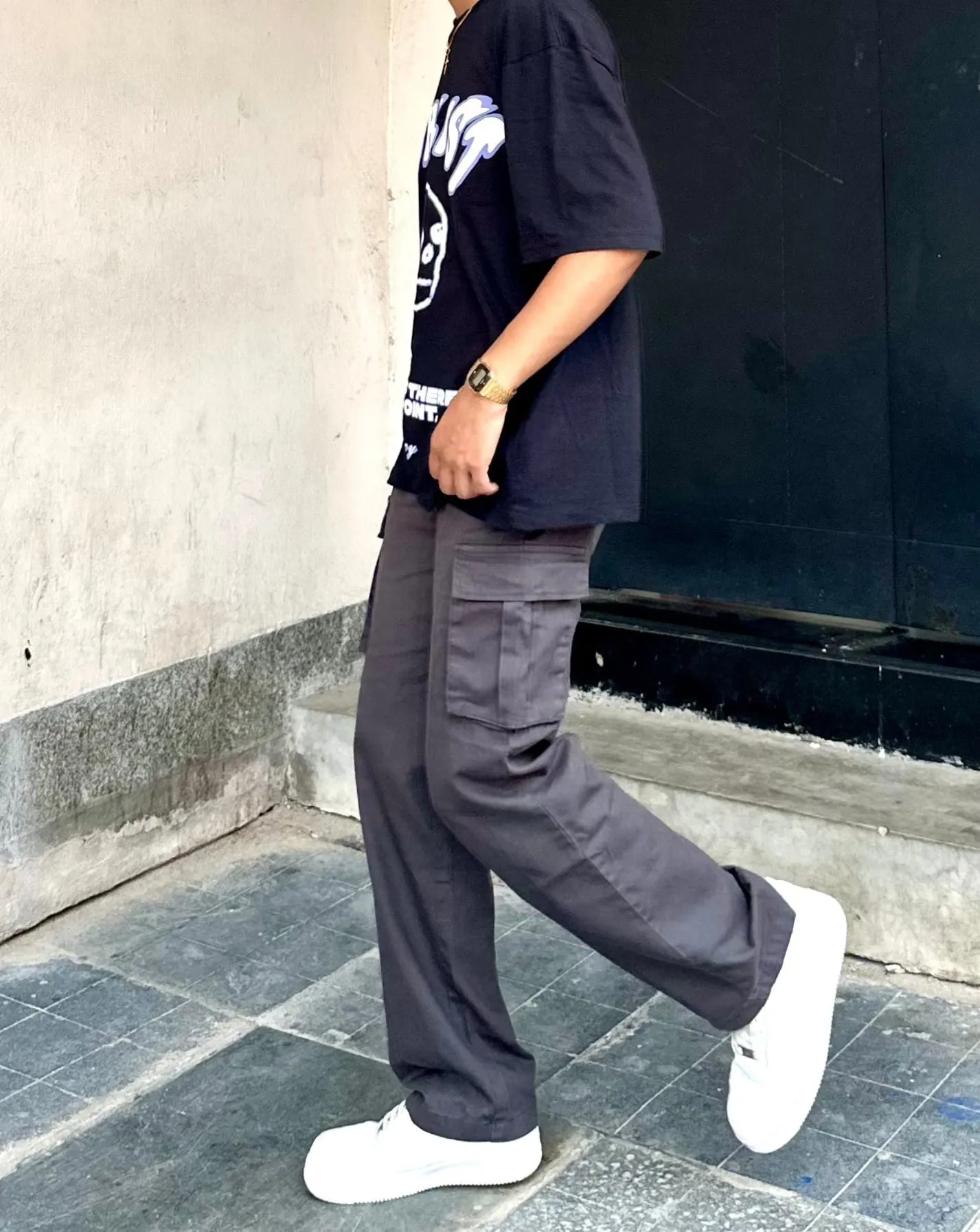 Seoul Wide Leg Men Trouser Cargos