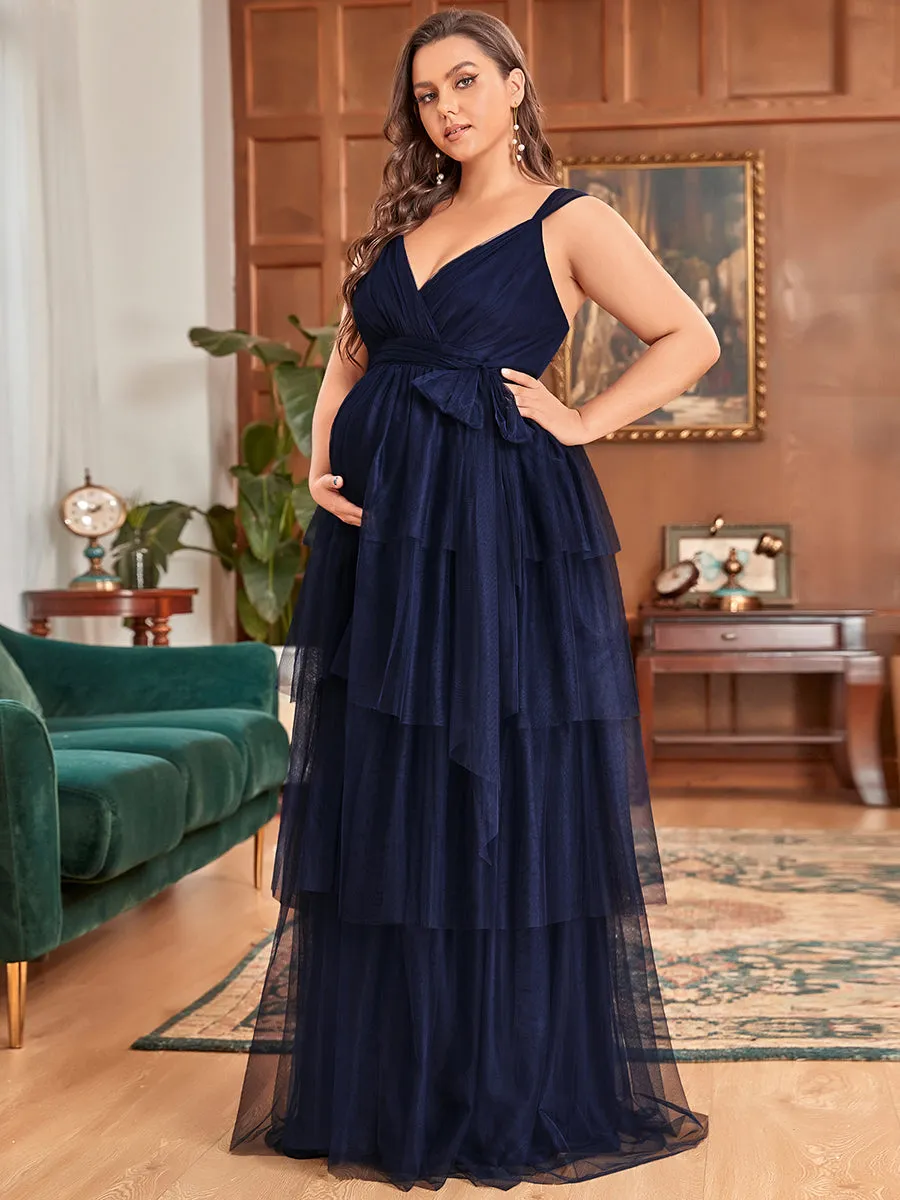 Sleeveless Layered Wholesale Dress for Pregnant Women