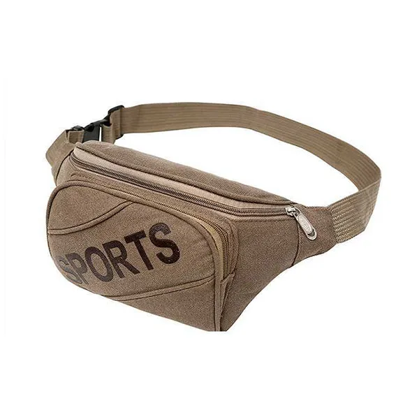 Sport Casual High Capacity Canvas Waist Pack