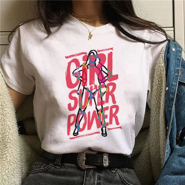 Women Feminism GRL PWR T-shirt