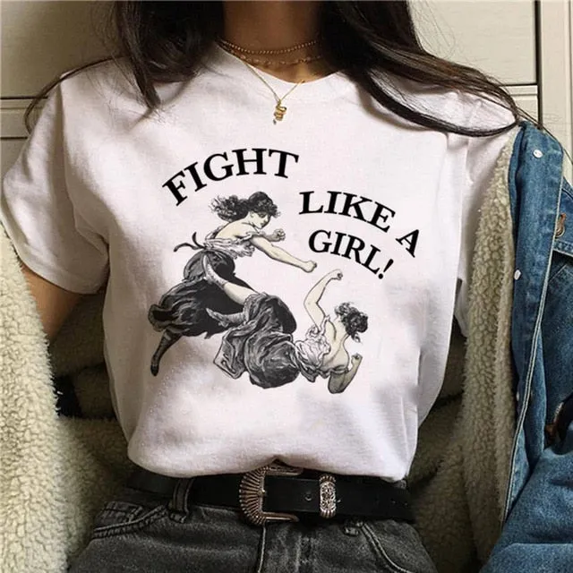 Women Feminism GRL PWR T-shirt