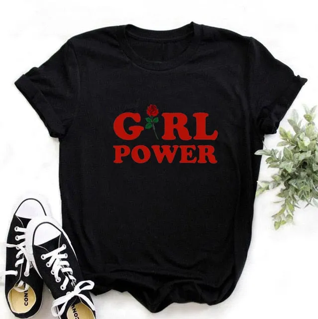 Women Feminism GRL PWR T-shirt