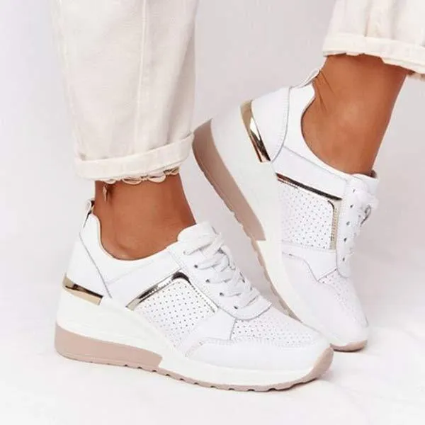 Women'S Casual Round Toe Lace-Up Sneakers 99730804C