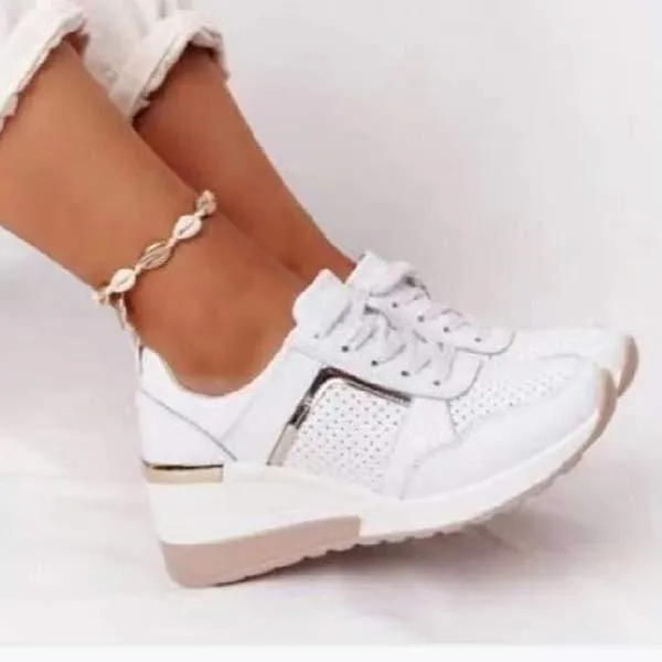 Women'S Casual Round Toe Lace-Up Sneakers 99730804C